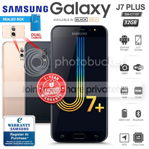 New In Sealed Box Samsung Galaxy J7 Prime G6100 Dual